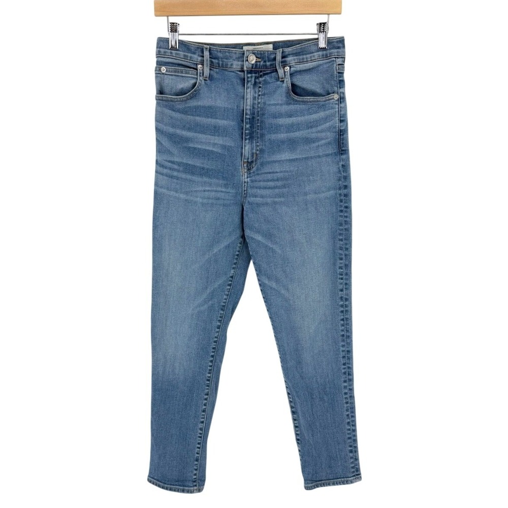 SLVRLAKE Beatnik Ankle Jeans Womens 30 High Rise Slim Leg Blue Skies City Luxury - Picture 3 of 9